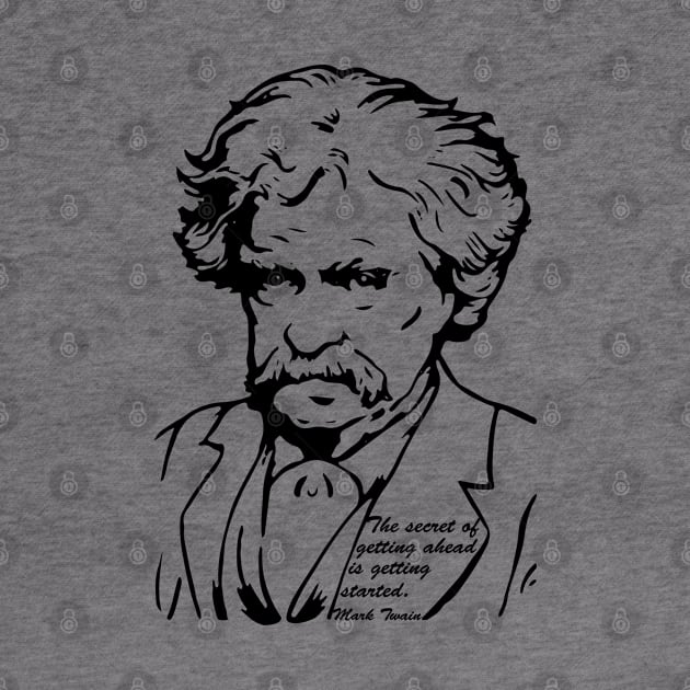 Mark Twain Getting Ahead by Mandra